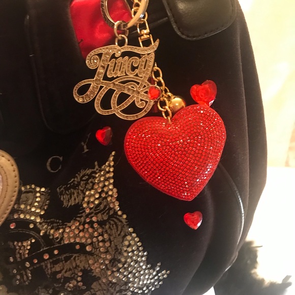 Rare gorgeous ✨vintage y2k black velvet and red satin purse ♥️ - Picture 13 of 14